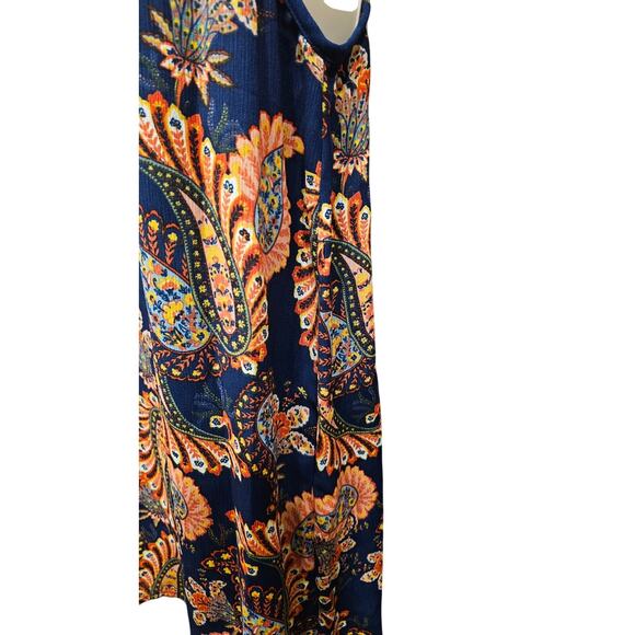 NWT francesca's sz M bright paisley floral mini summer dress comfort casual NEW - Picture 11 of 12